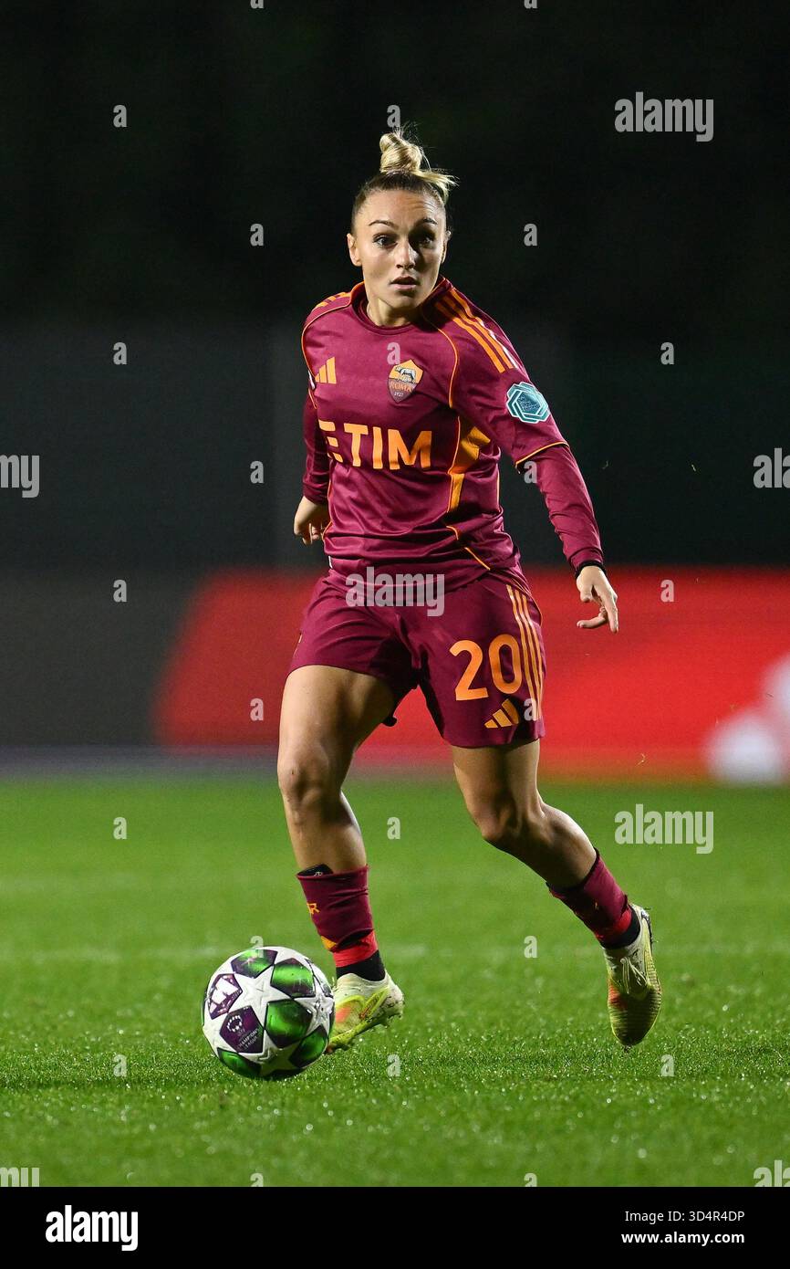 Giada Greggi of A.S. Roma Femminile is in action during the Women's ...