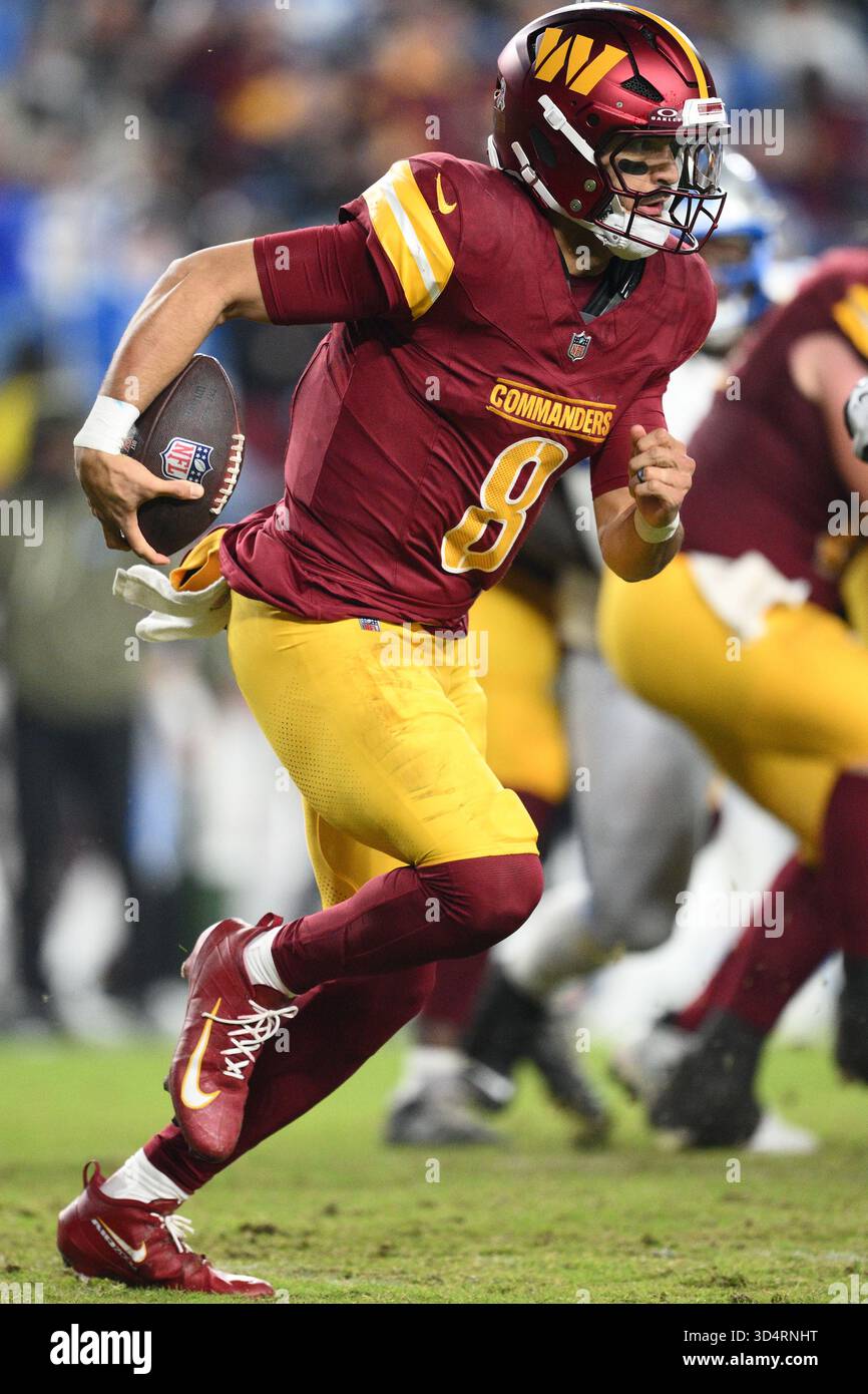 Washington Commanders quarterback Marcus Mariota (8) in action during ...