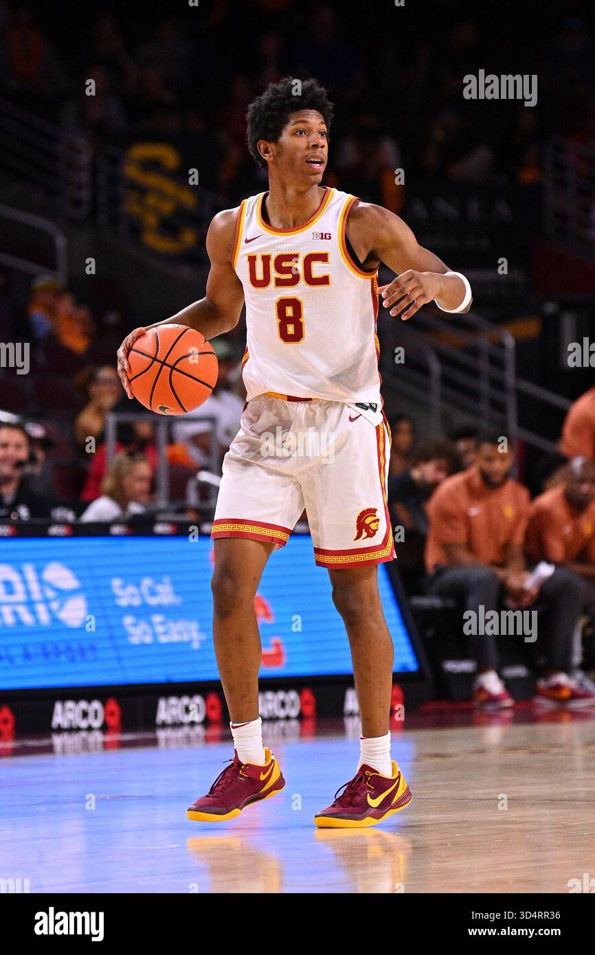 LOS ANGELES, CA - NOVEMBER 09: USC Trojans guard Jerry Easter II (8 ...