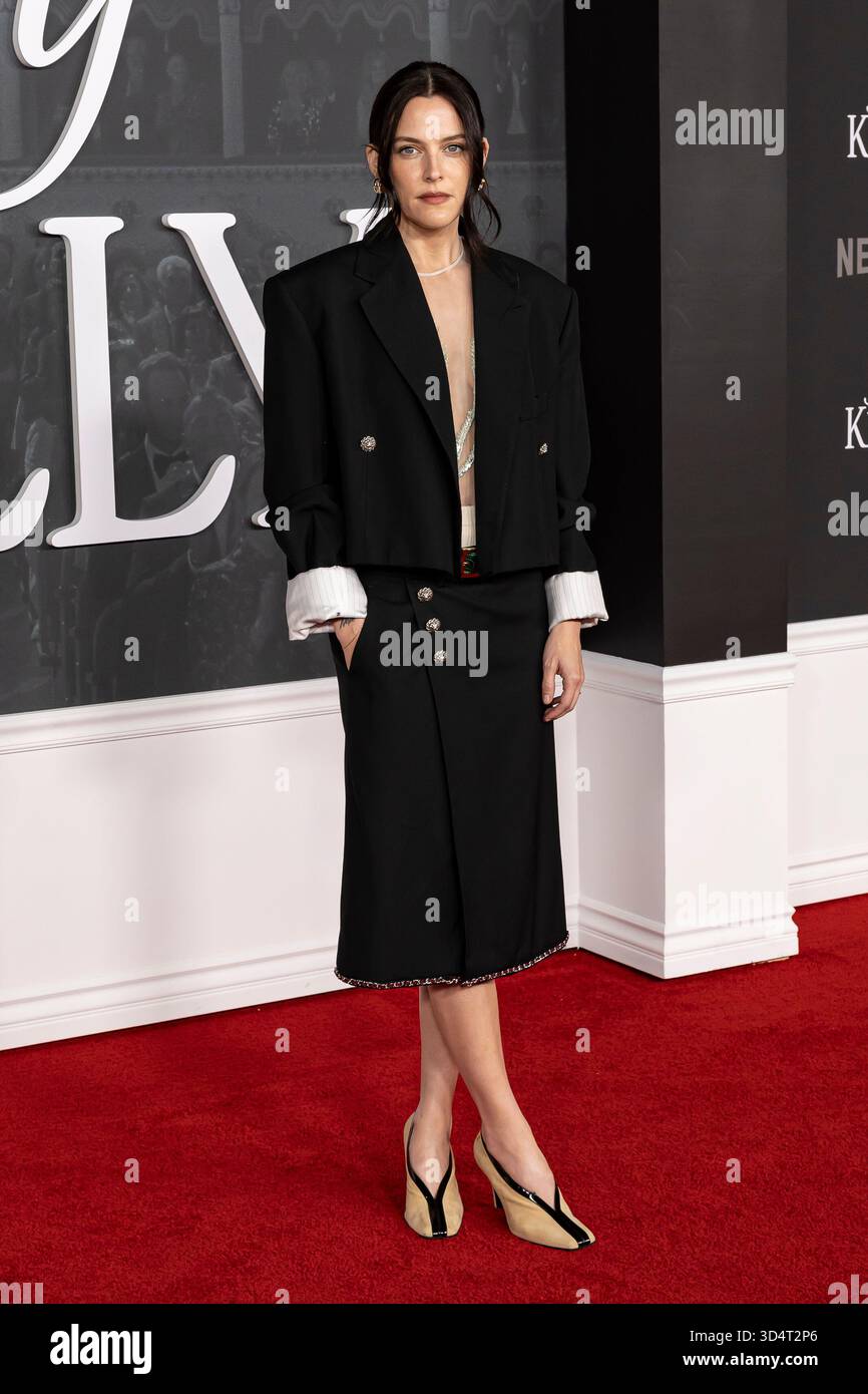 Kelly Solberg Riley Keough attends the arrivals of Netflix’s Los Angeles Premiere of ...