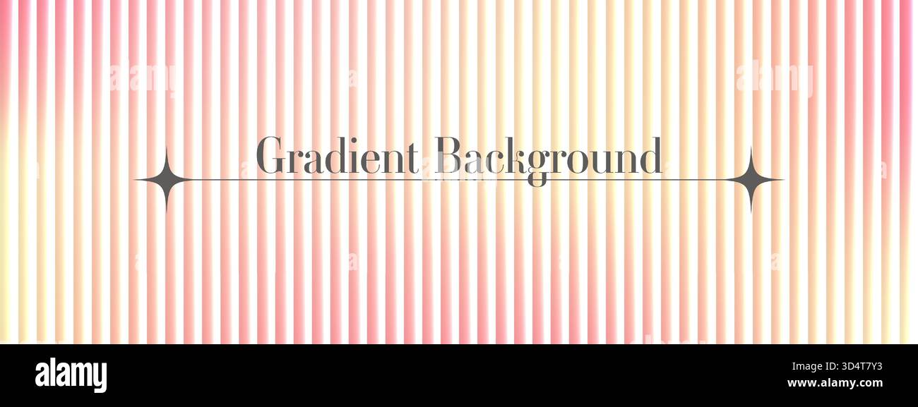 Abstract ribbed glass stripe background with soft gradient. Stock Vector