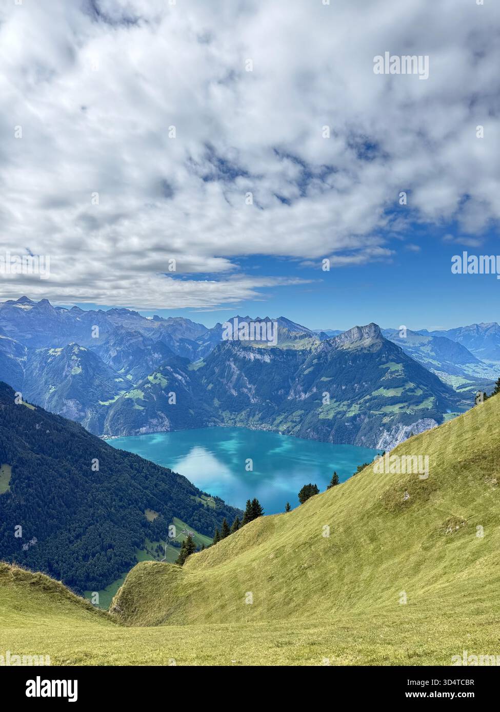 Stoos Ridge Hike Switzerland - Smartphone Captured Stock Image