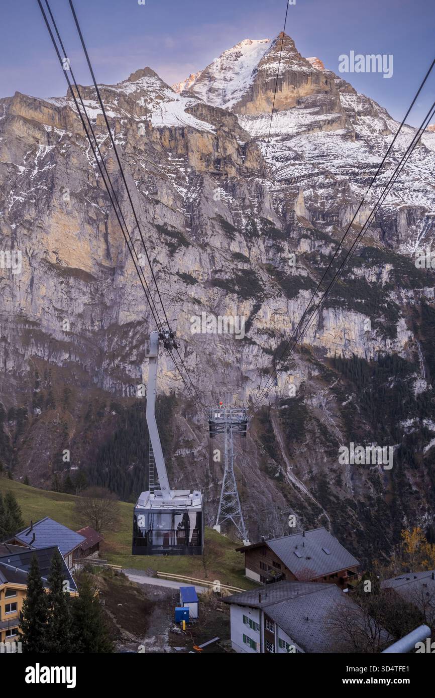 Scenic View Of Schilthornbahn The Steepest Cable Car In The World 