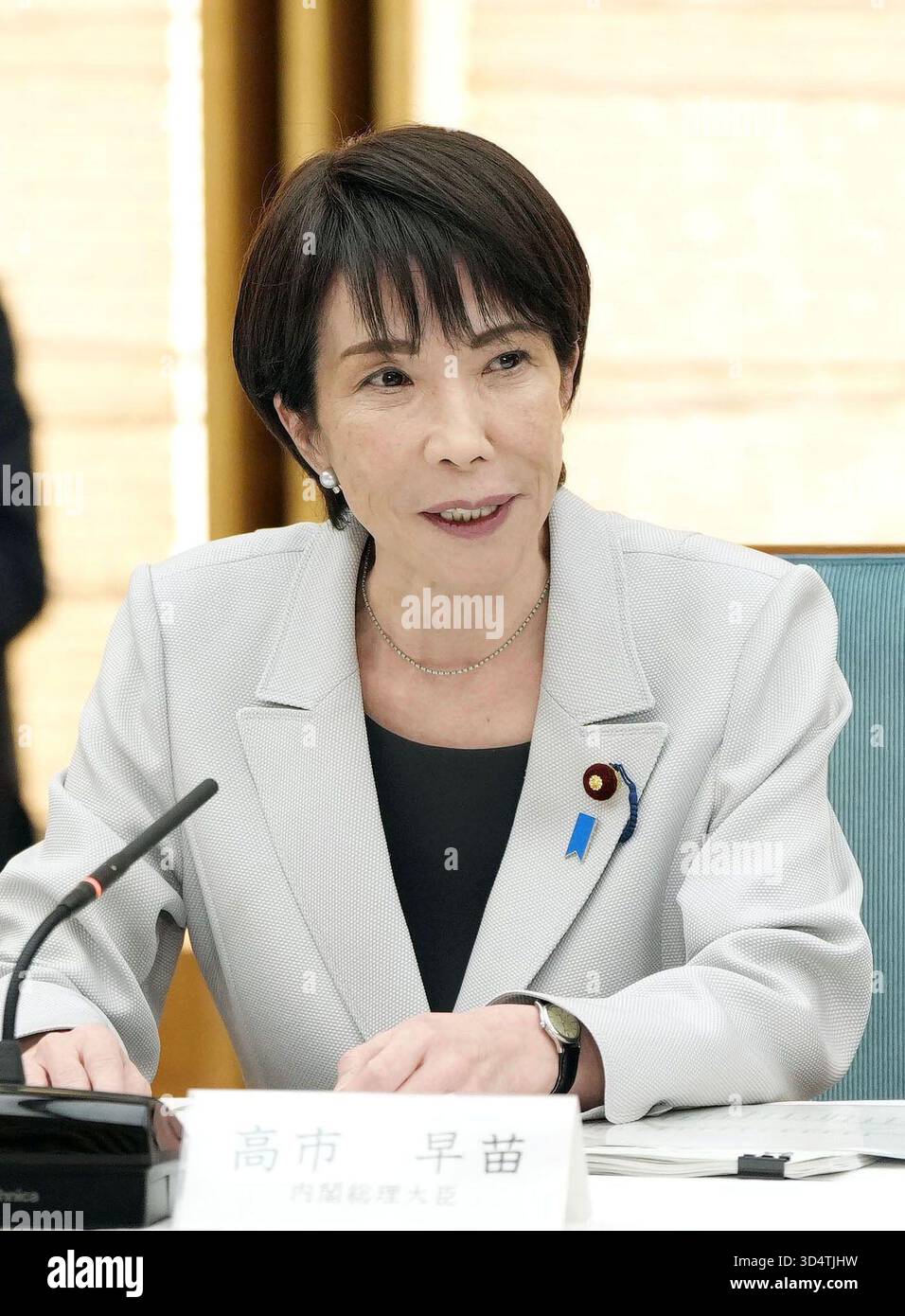 Japanese Rime Minister Japanese Prime Minister Sanae Takaichi speaks during an inaugural ...