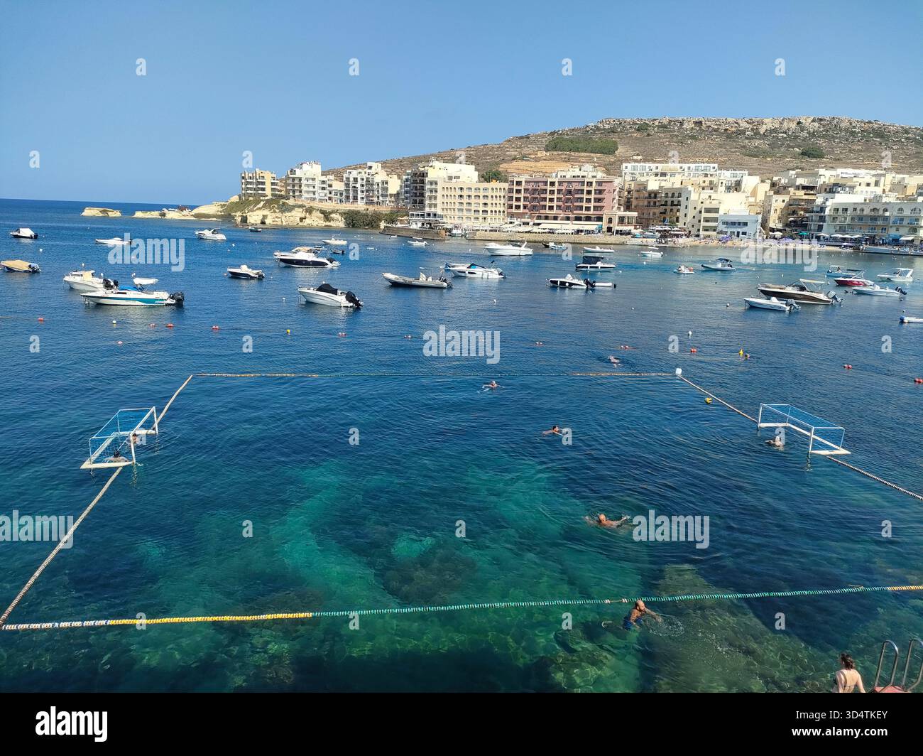 Marsalforn is one of the most popular tourist resorts on Gozo island, Malta - Smartphone Captured Stock Image