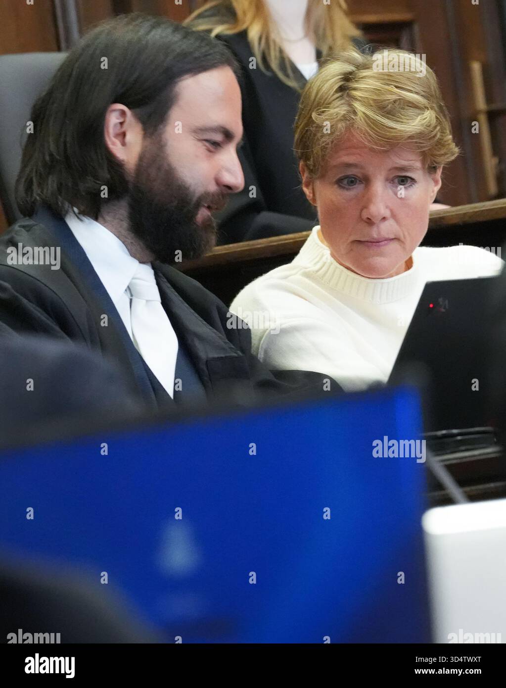 12 November 2025, Hamburg: Christina Block (r), German restaurateur and ...
