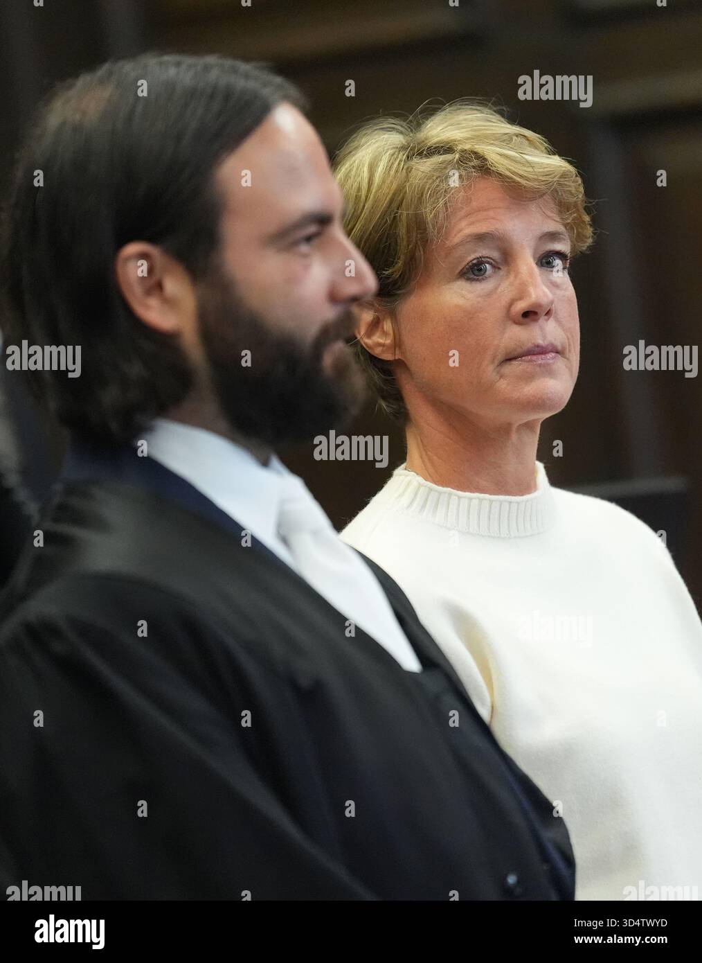 12 November 2025, Hamburg: Christina Block (r), German restaurateur and ...