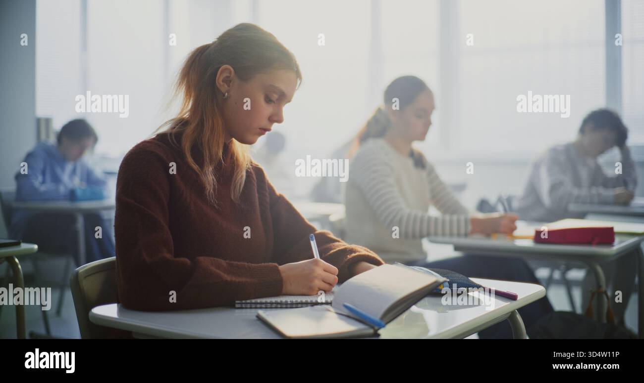 Boy girl focus intently hi-res stock photography and images - Alamy