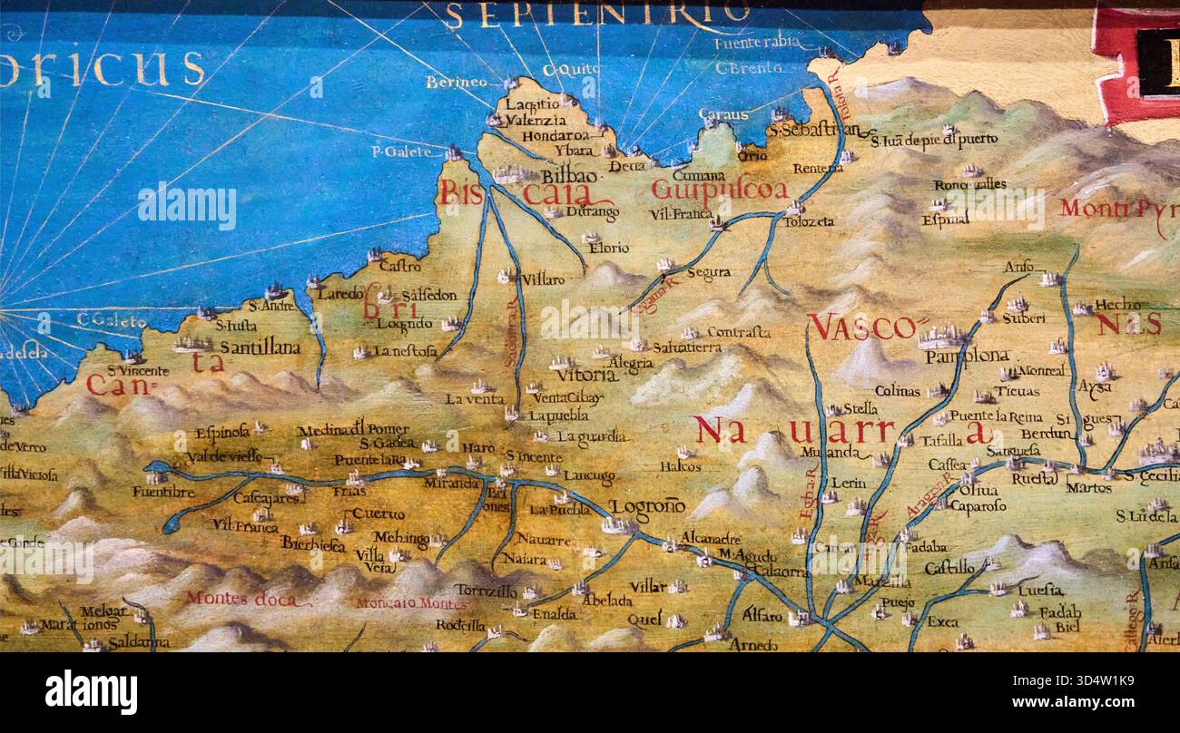 Italian Basque Map Palazzo vecchio map hi-res stock photography and images - Alamy