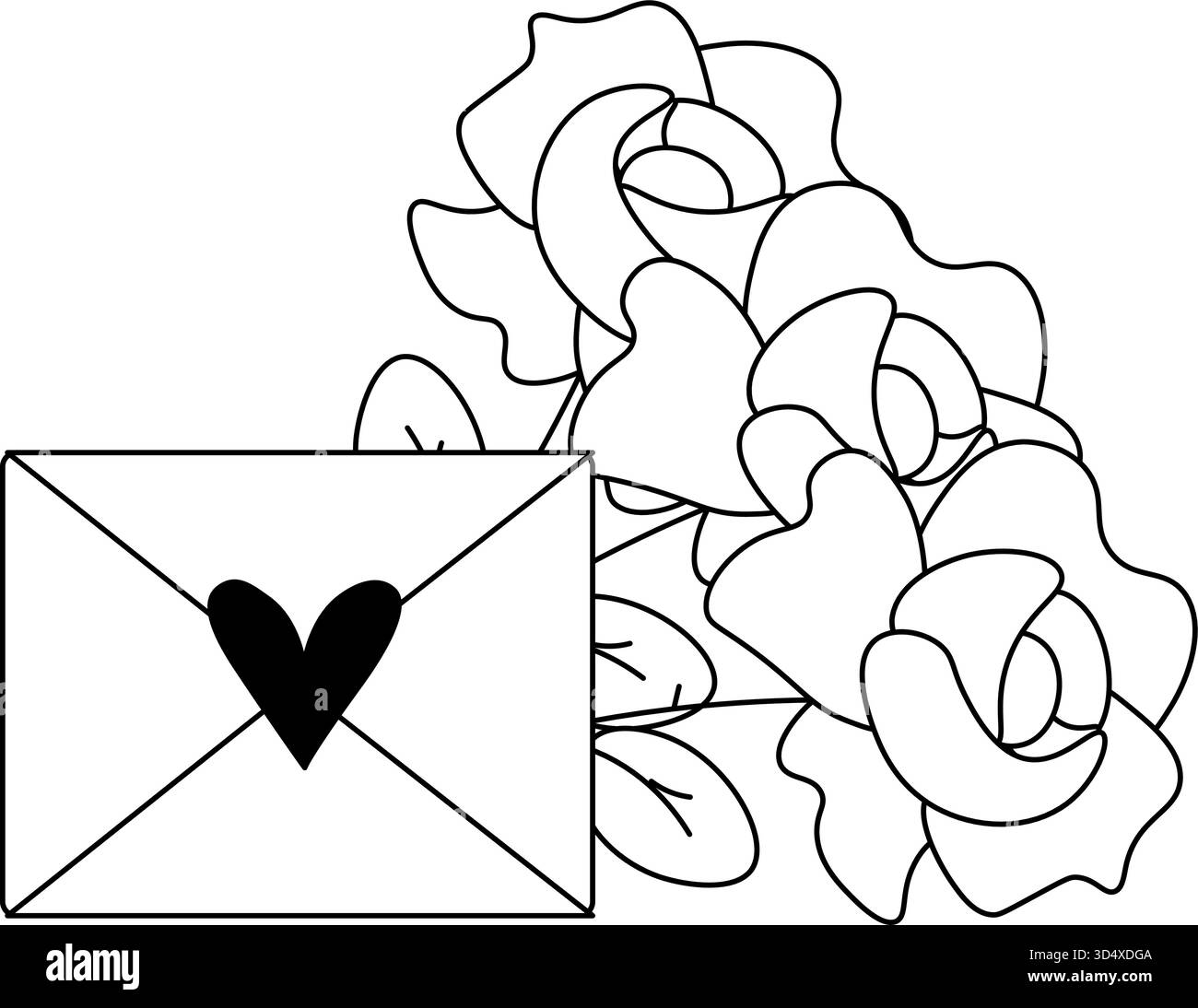 Happy valentines day roses Black and White Stock Photos & Images - Alamy