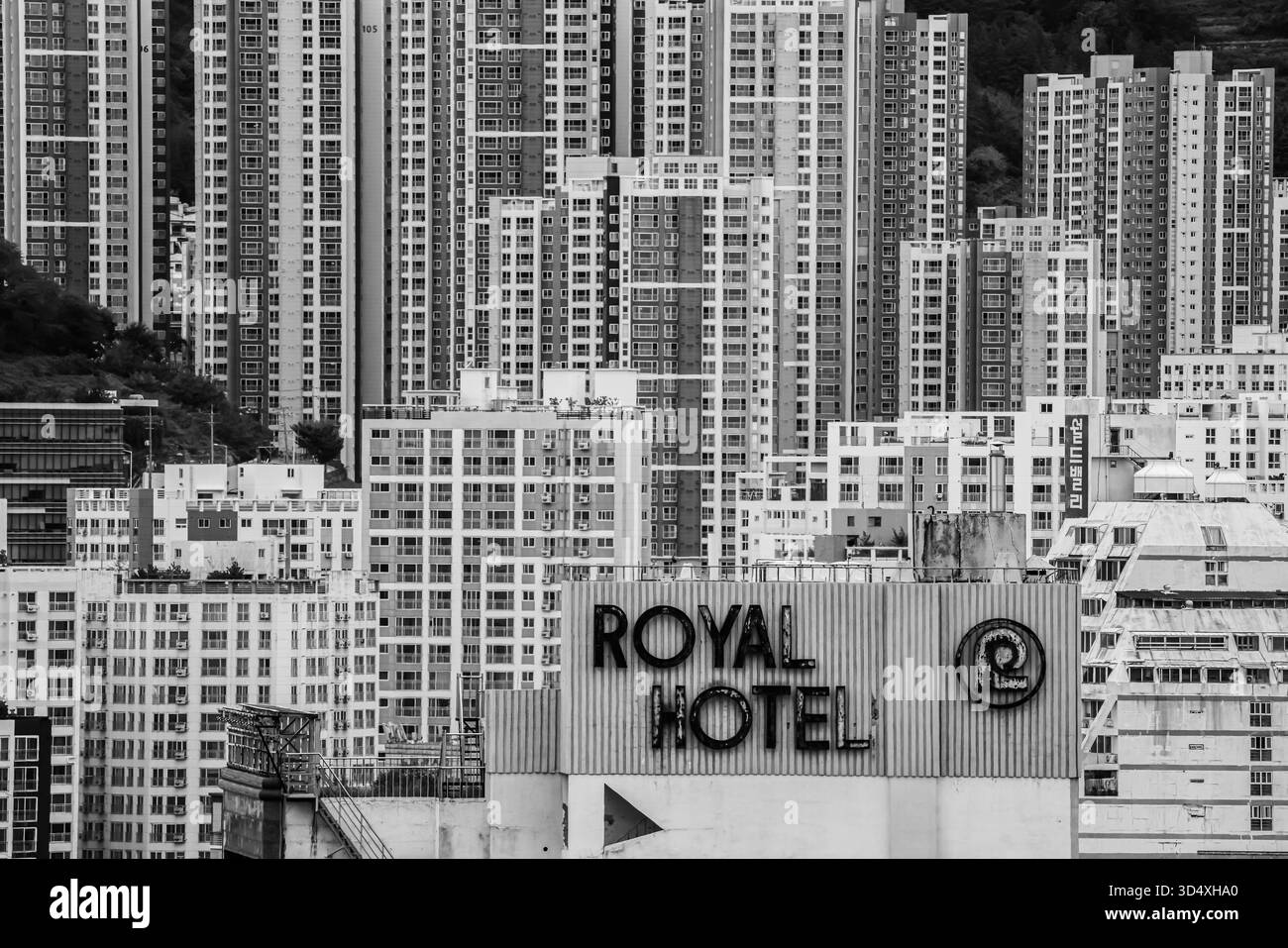 Metropolitan housing complex Black and White Stock Photos Images Alamy
