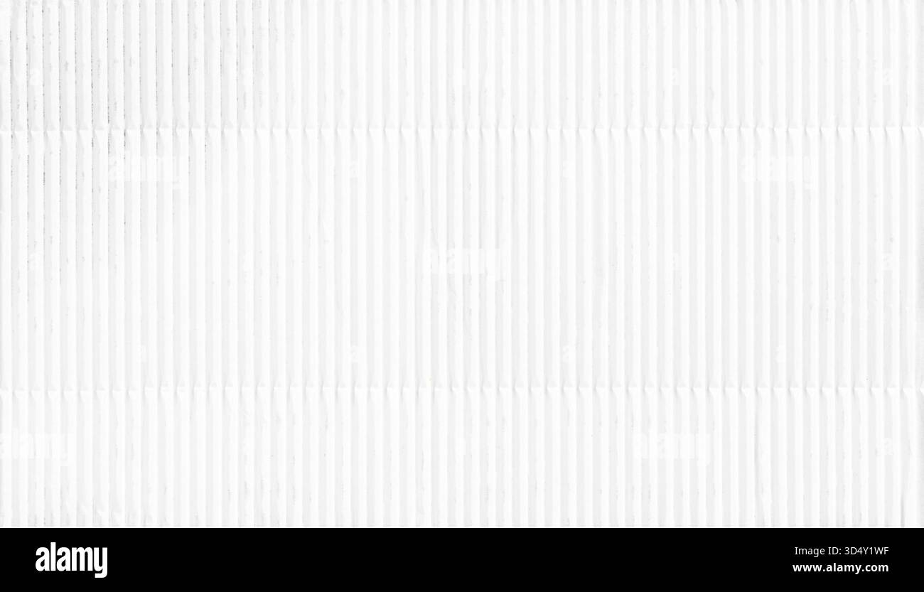 White Corrugated Paper Texture Background Stock Photo