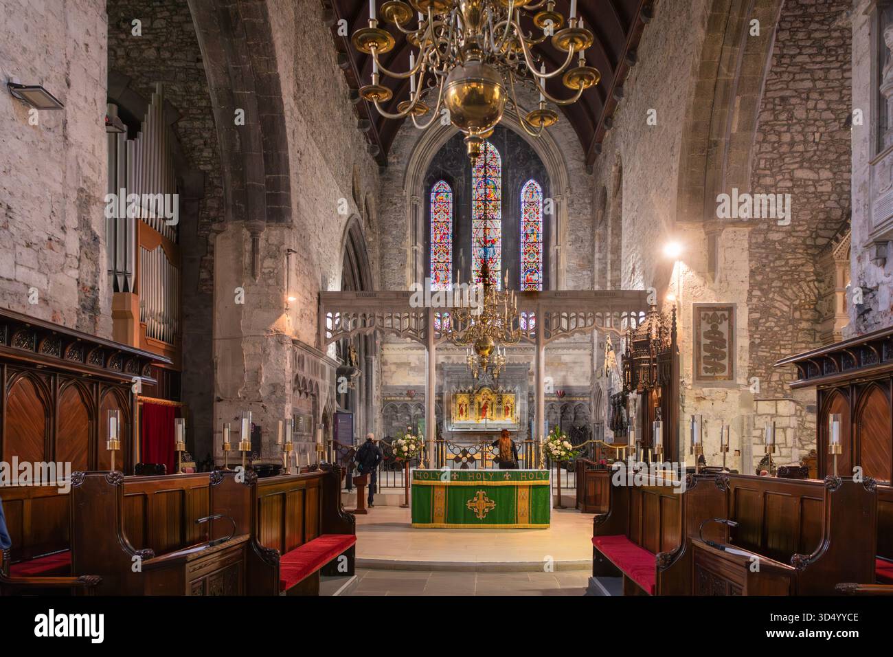 Inside the landmark Saint Mary’s Cathedral, which dates from 1168, in central Limerick, Ireland. Stock Photo