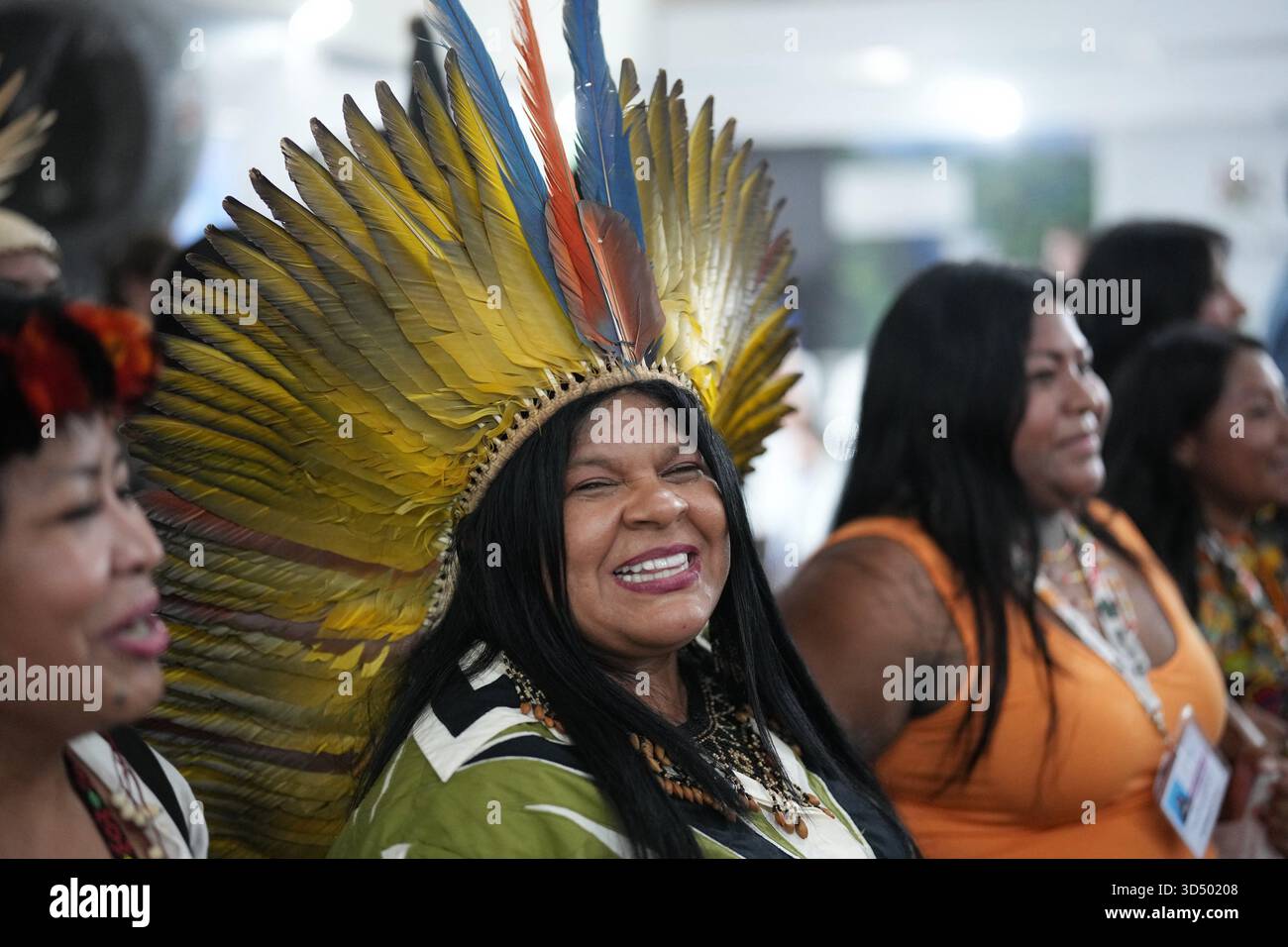 brazilian-indigenous-peoples-minister-sonia-guajajara-speaks-to-members