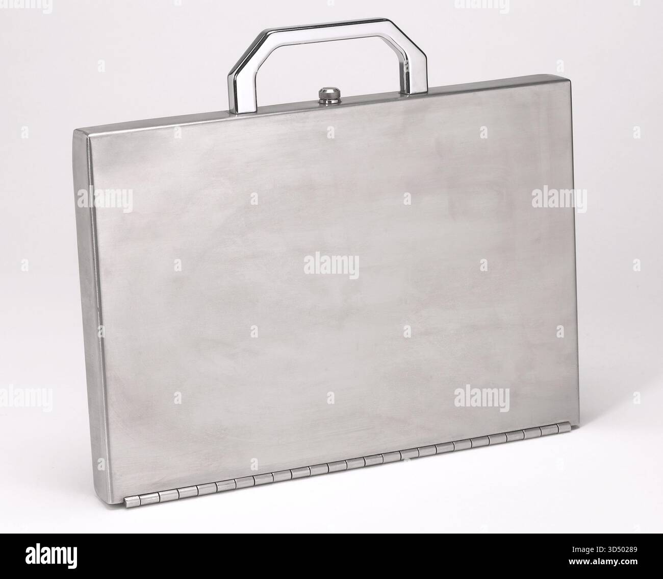 Metal briefcase Stock Photo