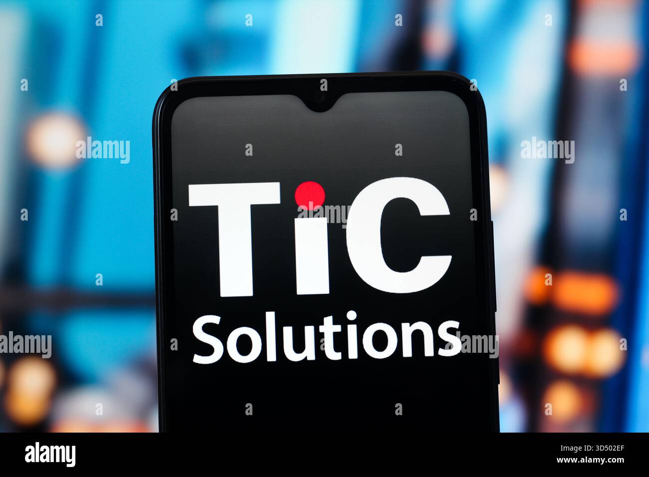 In this photo illustration, the TIC Solutions logo is seen displayed on ...