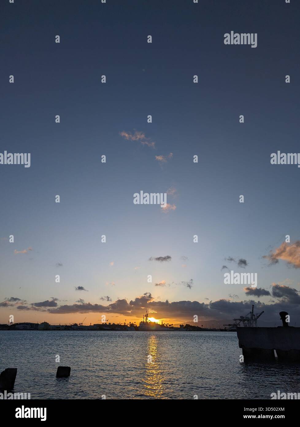 A vibrant Hawaiian dusk on the shore - Smartphone Captured Stock Image