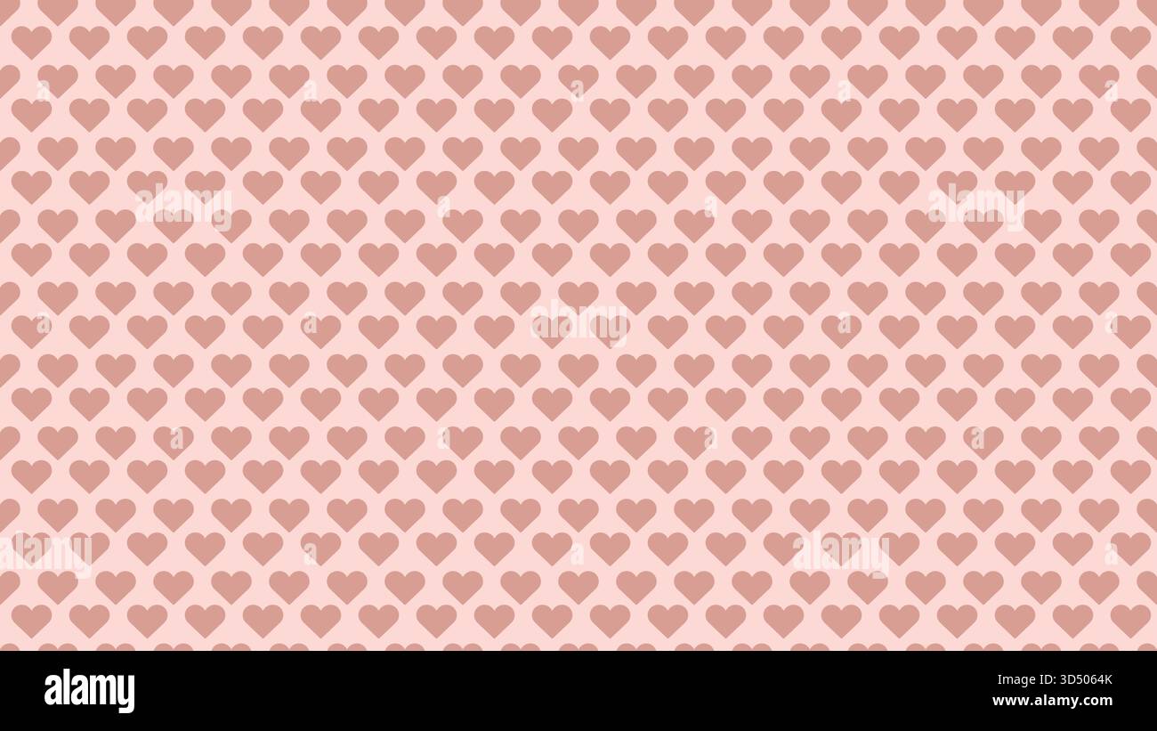 A vector seamless pattern with hearts. Pink hearts background. Stock Vector