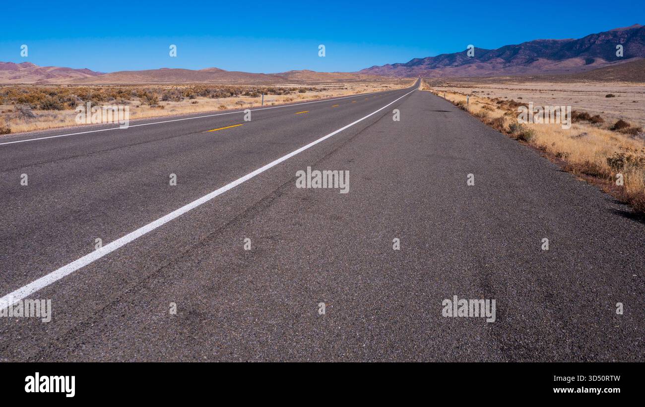 U.S. Highway 50, Nevada. Stock Photo