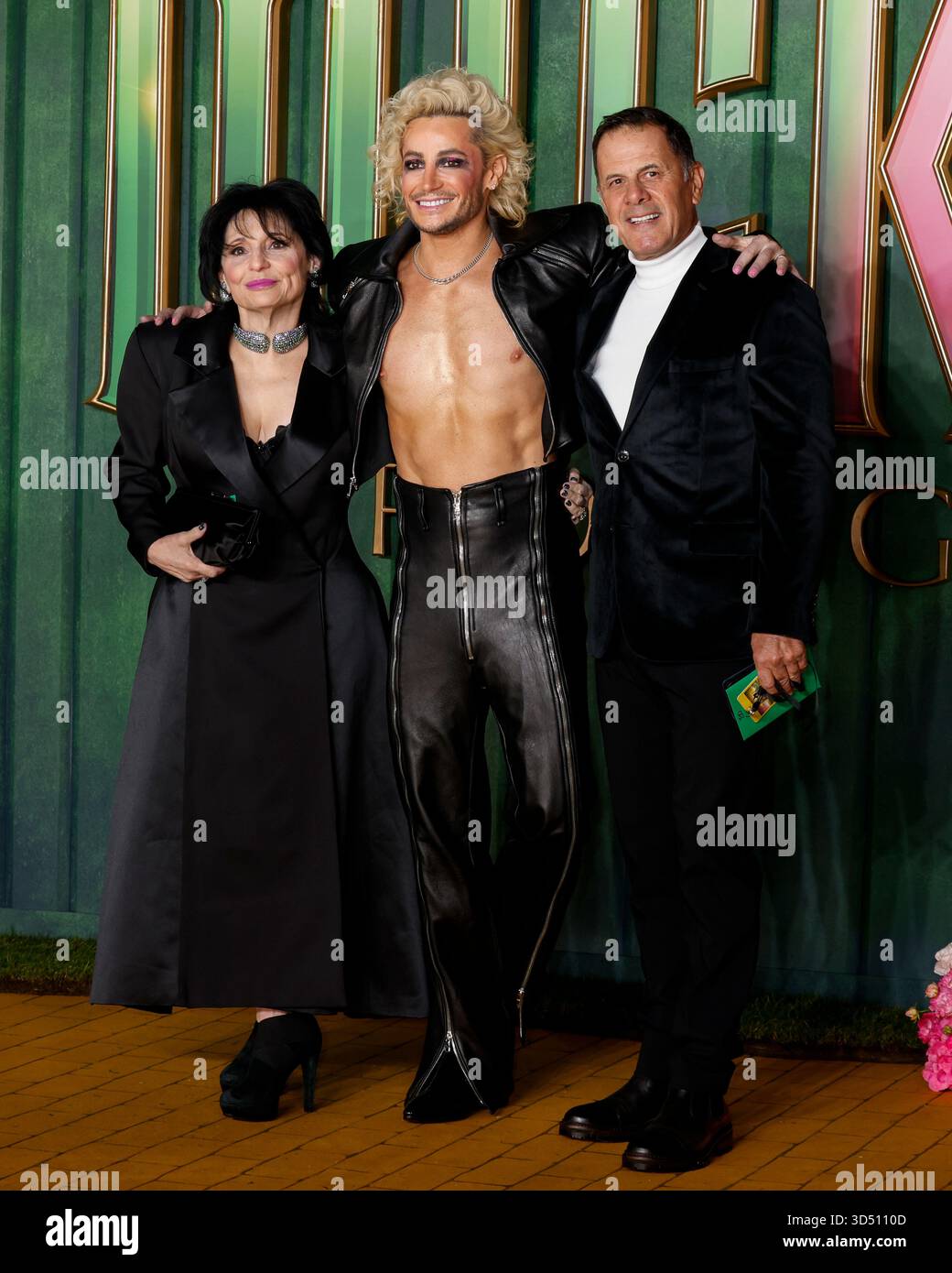 Joan Grande, Frankie Grande and Ed Butera attend the Wicked For Good ...