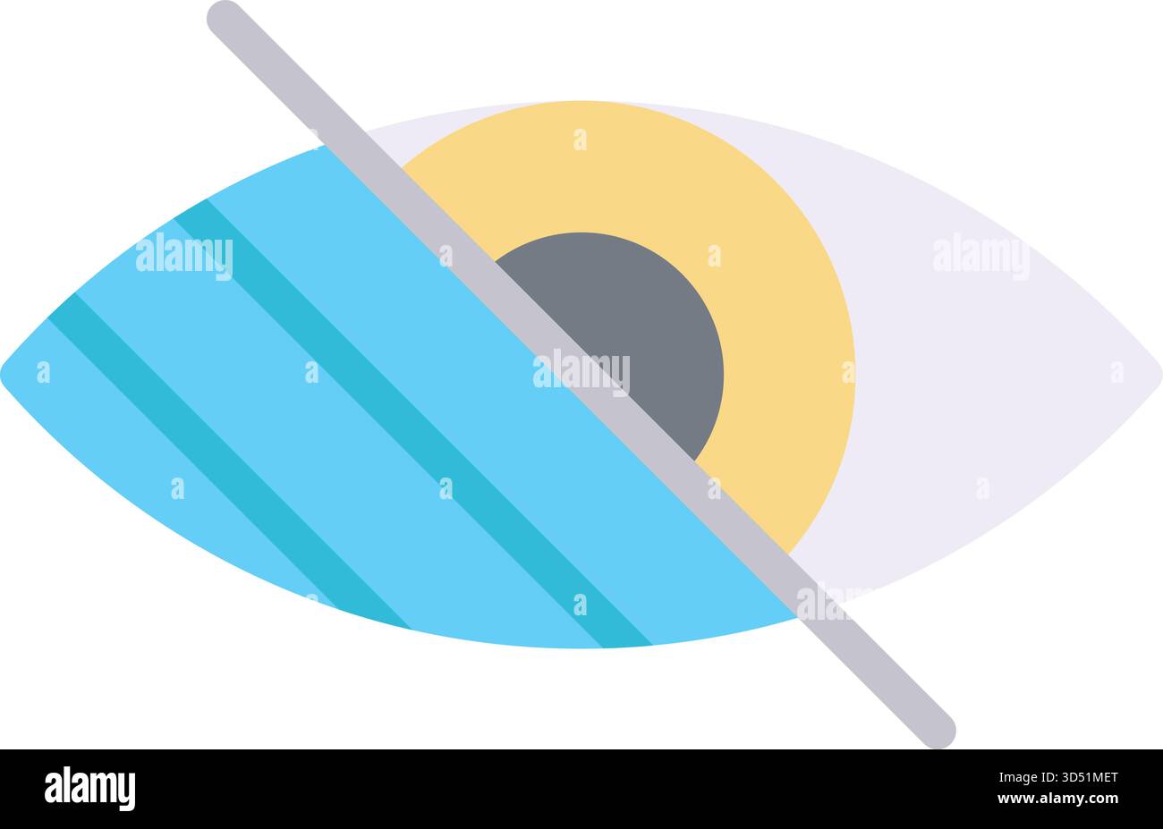 Visual Impairment Icon icon vector image. Suitable for mobile apps, web apps and print media. Stock Vector