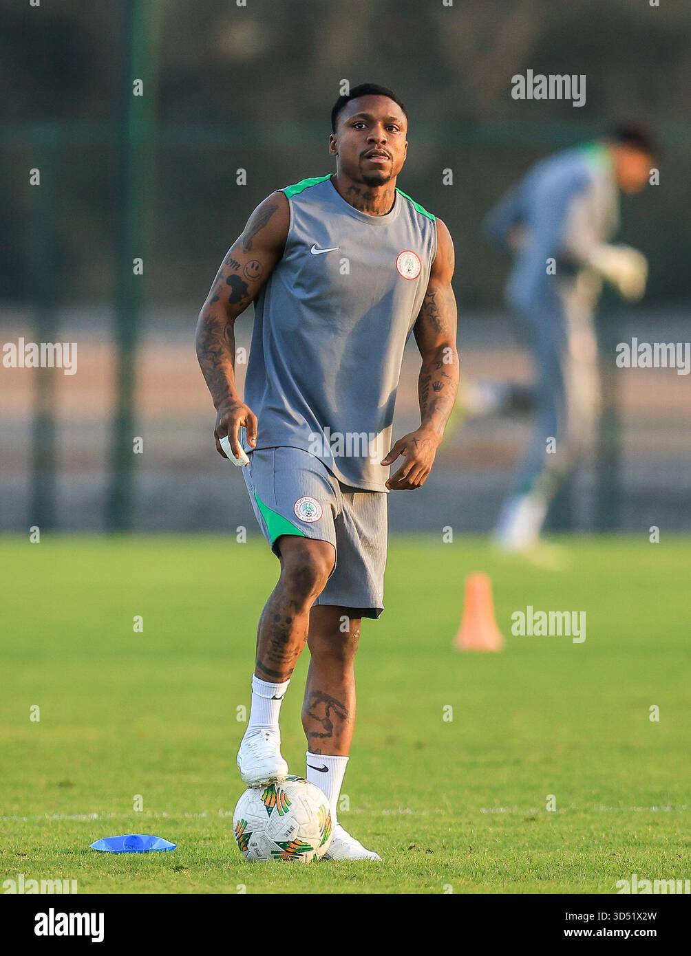 Rabat, Morocco.. 12th Nov, 2025, Olakunle Olusegun in training for ...