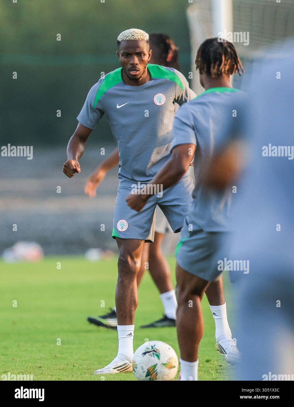 Rabat, Morocco.. 12th Nov, 2025, Victor Osimhen in training with the ...