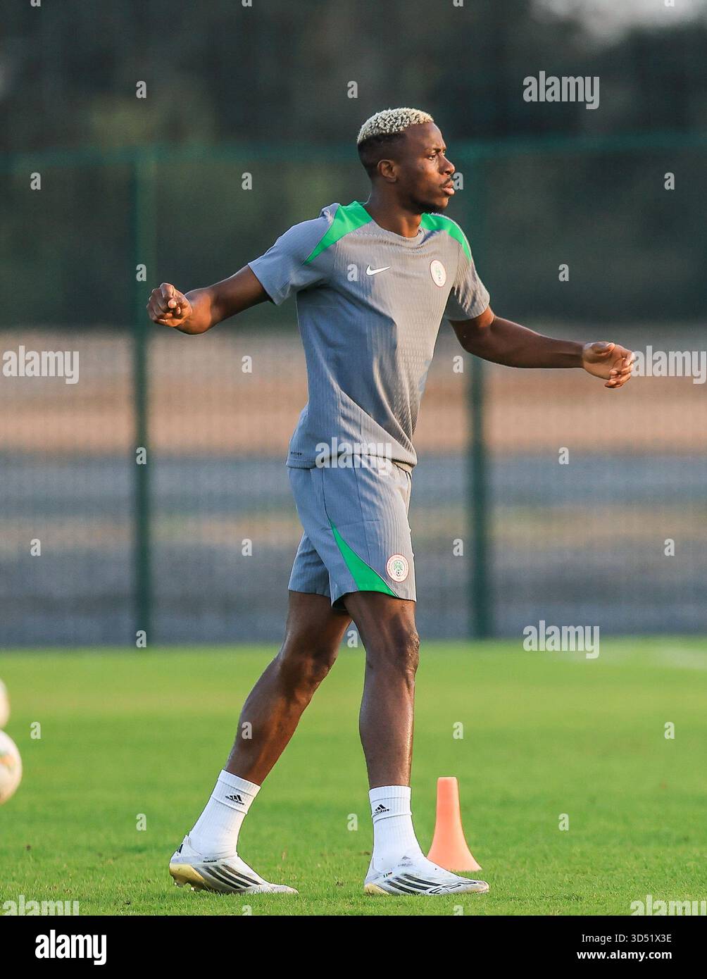 Rabat, Morocco.. 12th Nov, 2025, Victor Osimhen in training with the ...