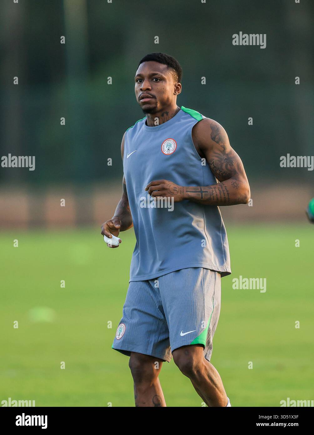 Rabat, Morocco.. 12th Nov, 2025, Olakunle Olusegun in training for ...