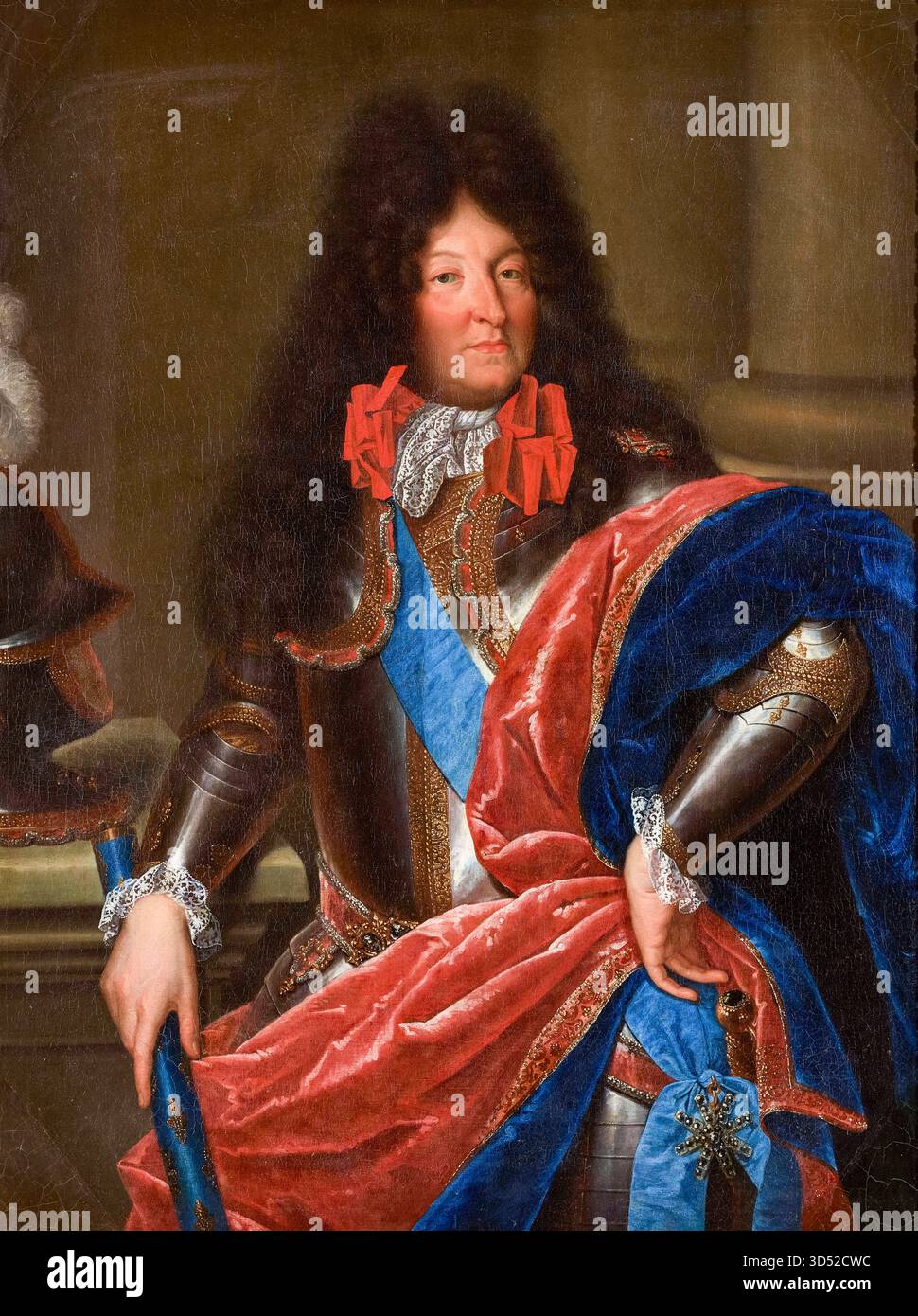 Louis XIV (1638-1715), King of France, portrait painting in oil on canvas by Geuslain Pere, 1685 Stock Photo