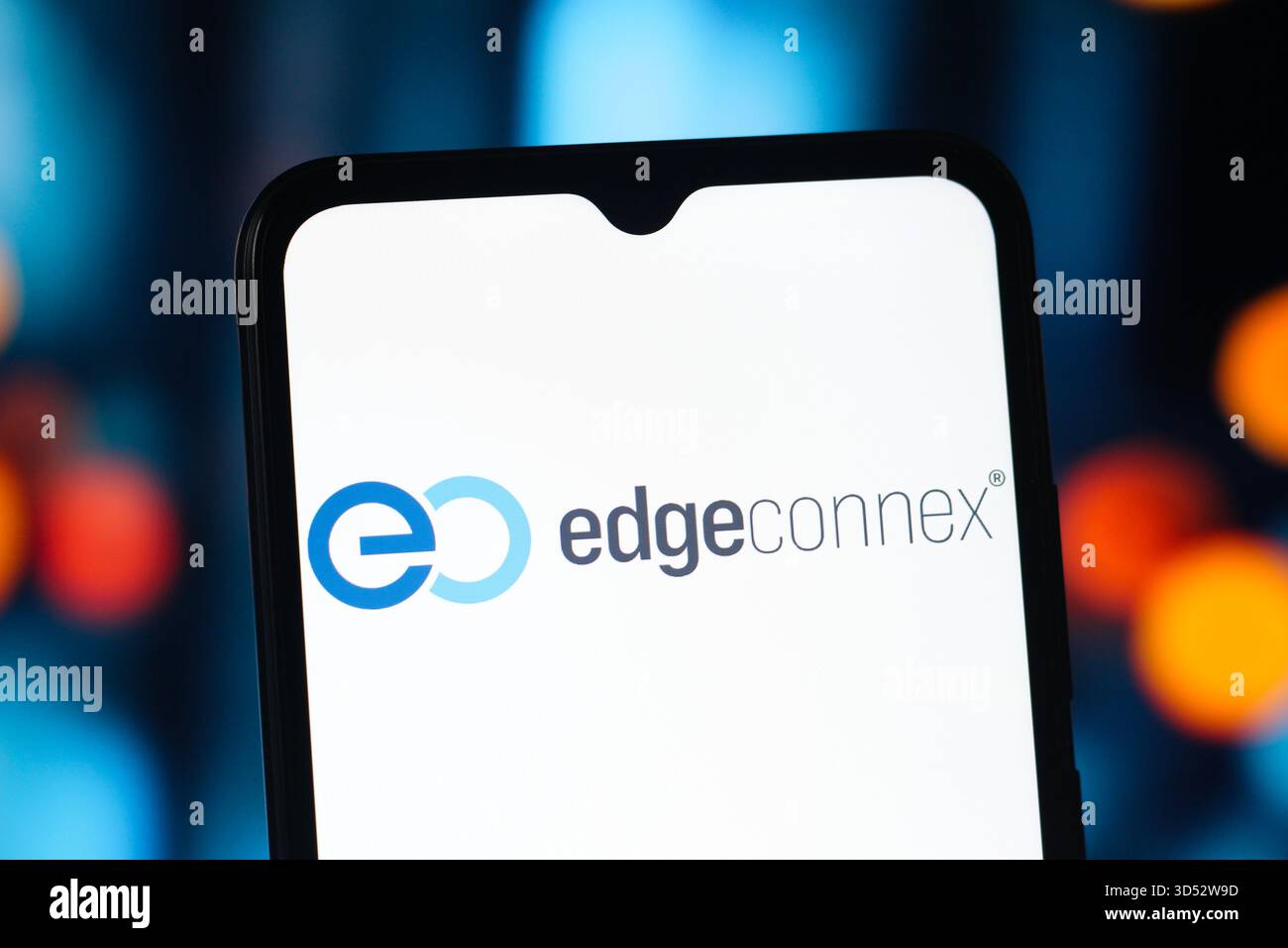 In this photo illustration, the EdgeConneX (Edge ConneX) logo is seen ...