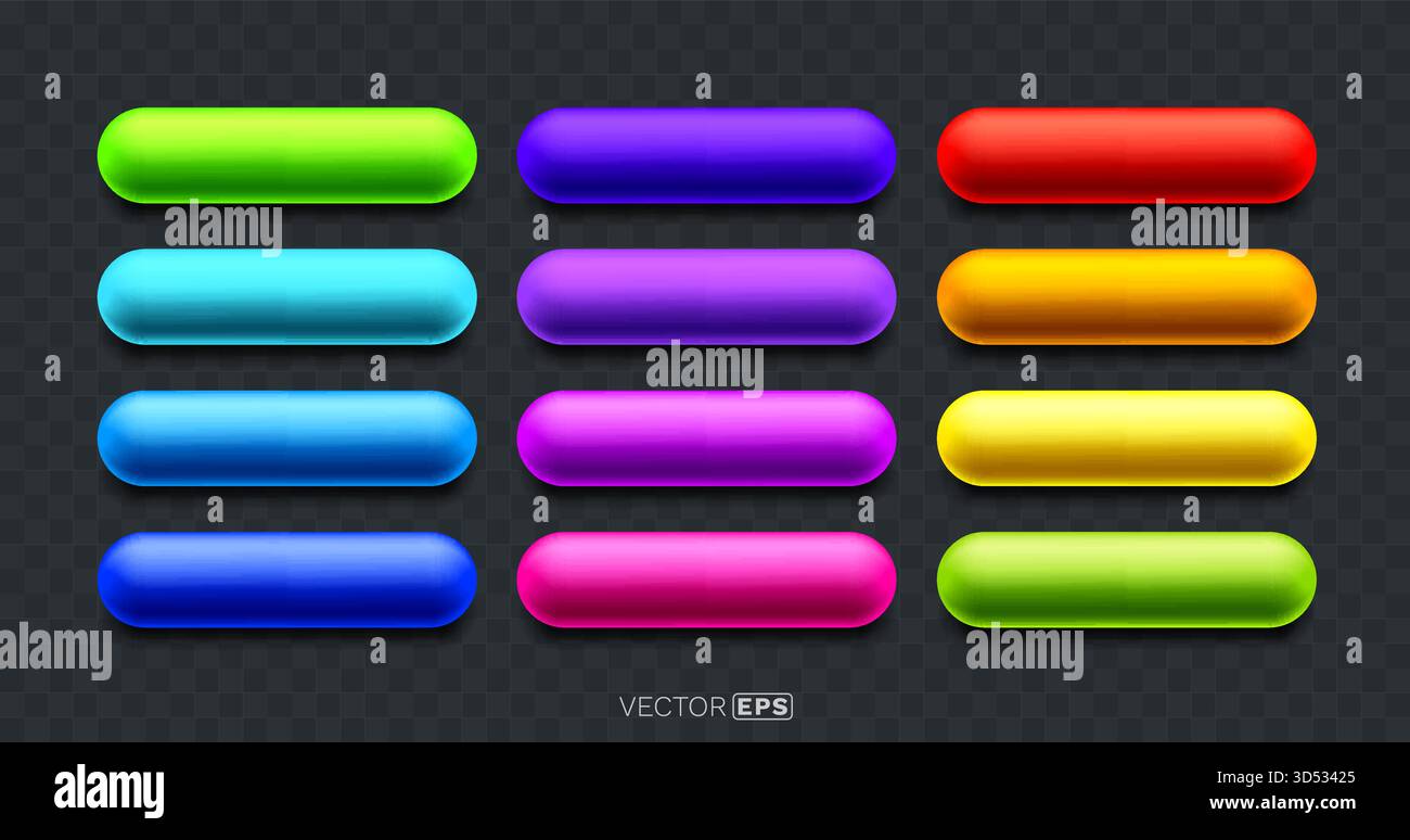 Capsule Button Rounded capsules Stock Vector Images - Alamy
