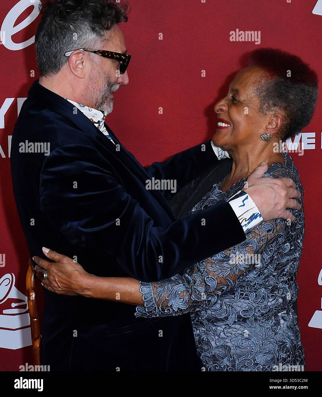 Susana Baca, Fito Paez attend The Latin Recording Academy 2025 Person of the Year Gala Honoring Raphael at the Mandalay Bay Convention Center on November 12, 2025 in Las Vegas, Nevada. Photo: Casey Flanigan/imageSPACE /MediaPunch Stock Photo