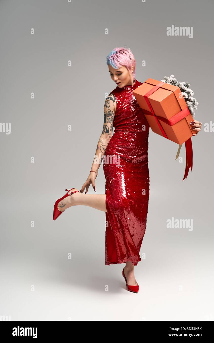 slim fit dress slacks Winter Christmas Smocking Embroidery Colorful Girls Dress 5 main image 1