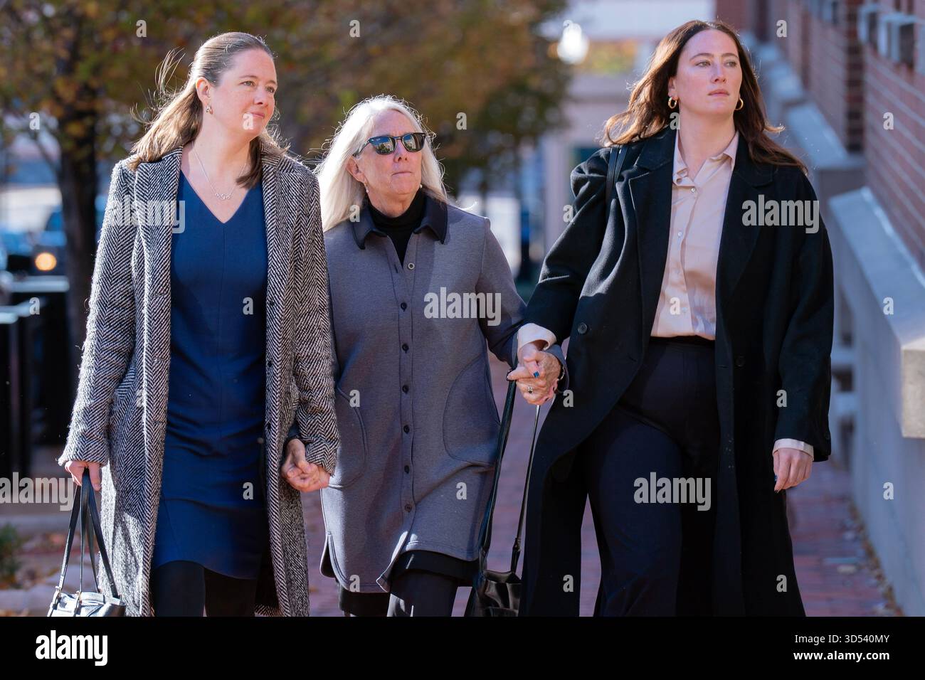 Patrice Failor, wife of former FBI Director James Comey, center, Claire ...