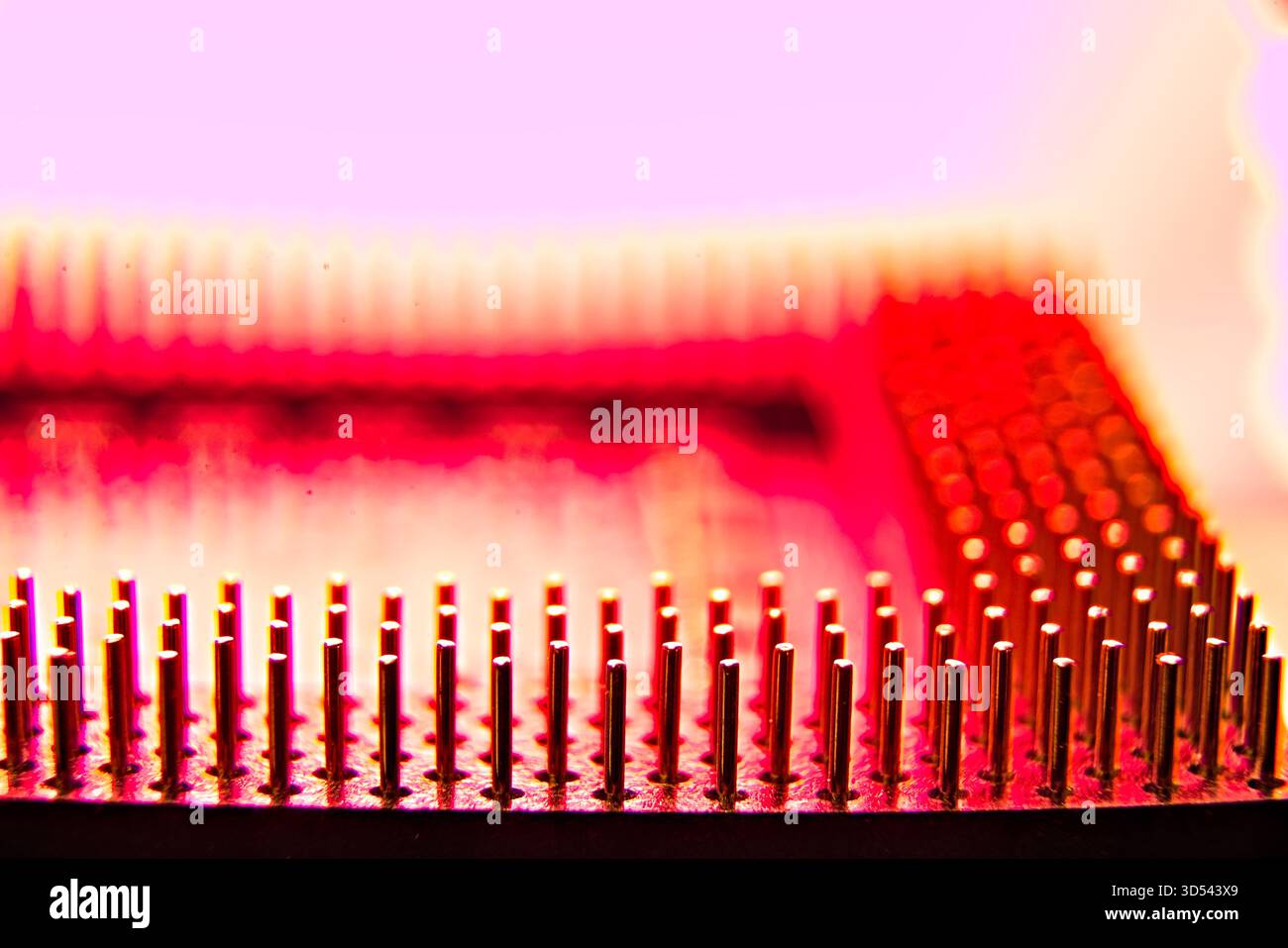 Abstract closeup view of microprocessor connection pins Stock Photo - Alamy