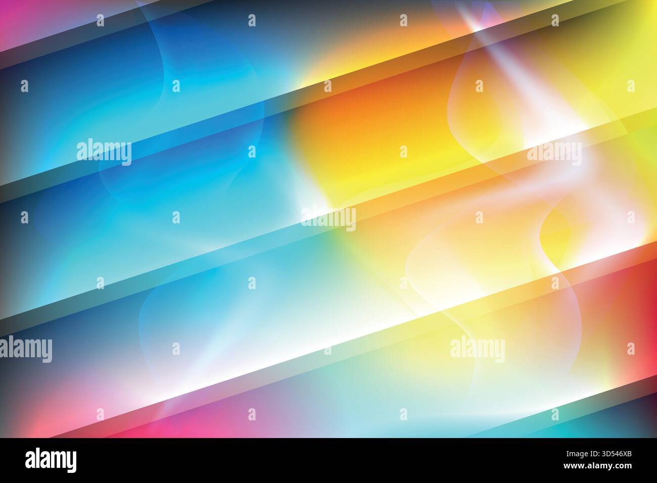 Dynamic Abstract Colorful Background with Diagonal Stripes and Lights.eps Stock Vector