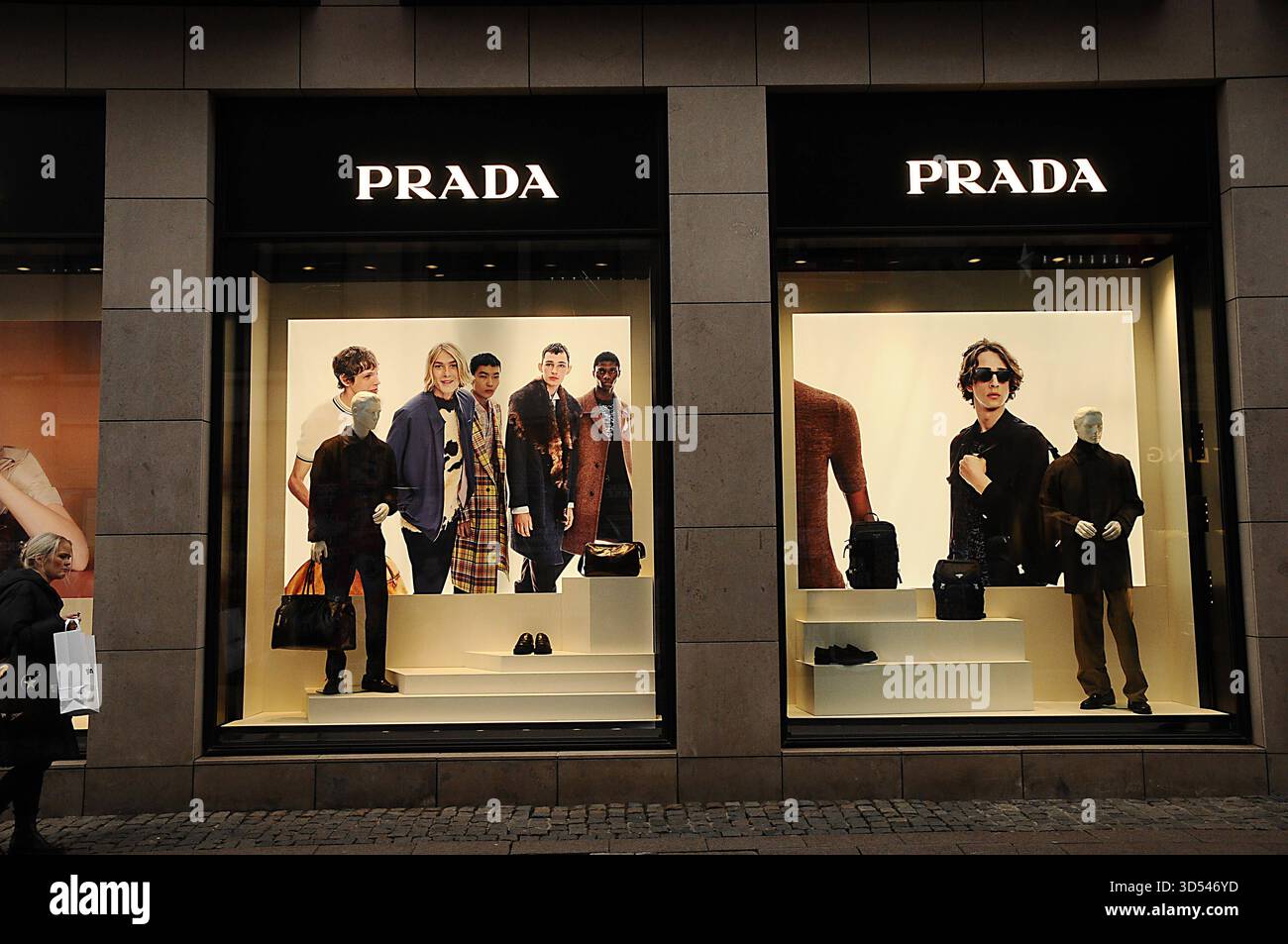 Copenhagen/ Denmark/13 november 2025/Prada store on stroeget danish ...