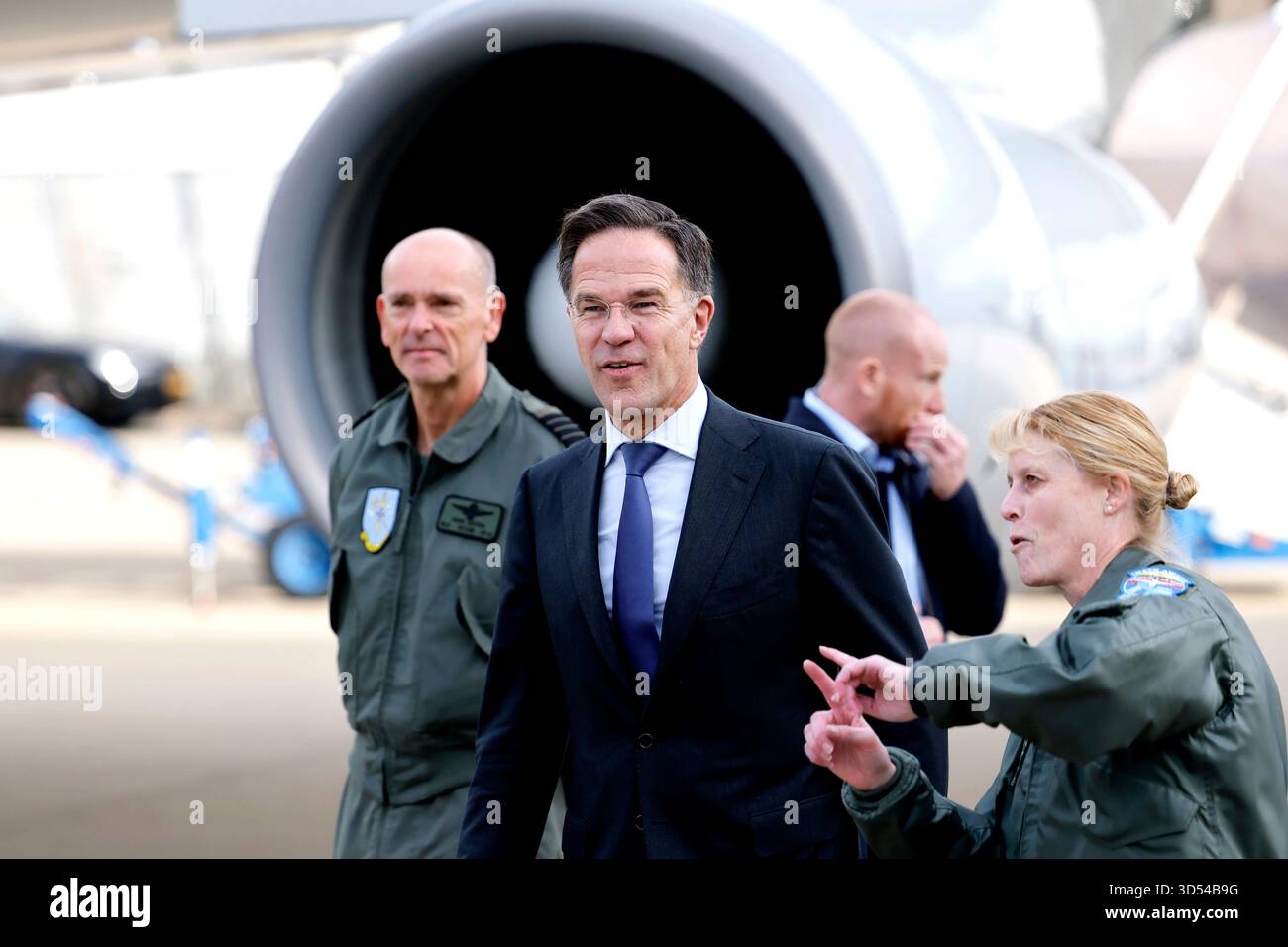 NATO-Generalsekretär Mark Rutte steht beim Besuch der NATO ...