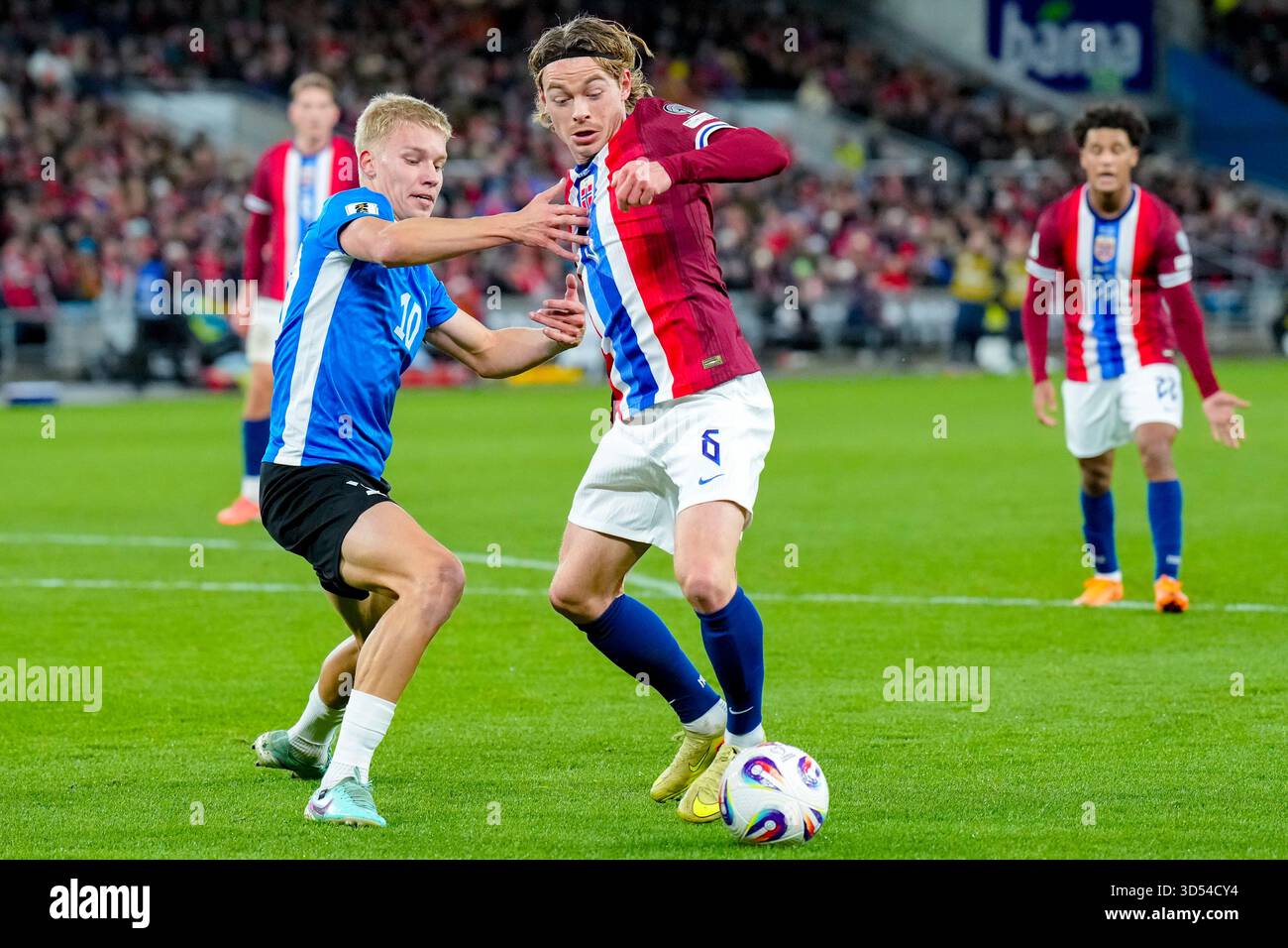 Palumets Oslo 20251113. Estonia's Kevor Palumets and Norway's Patrick Berg ...