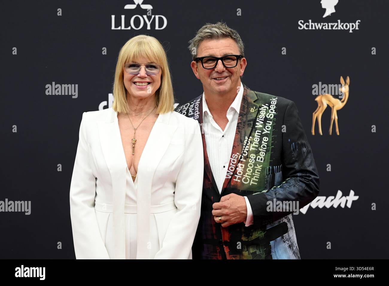 13 November 2025, Bavaria, Grünwald: Actor Hans Sigl and his wife