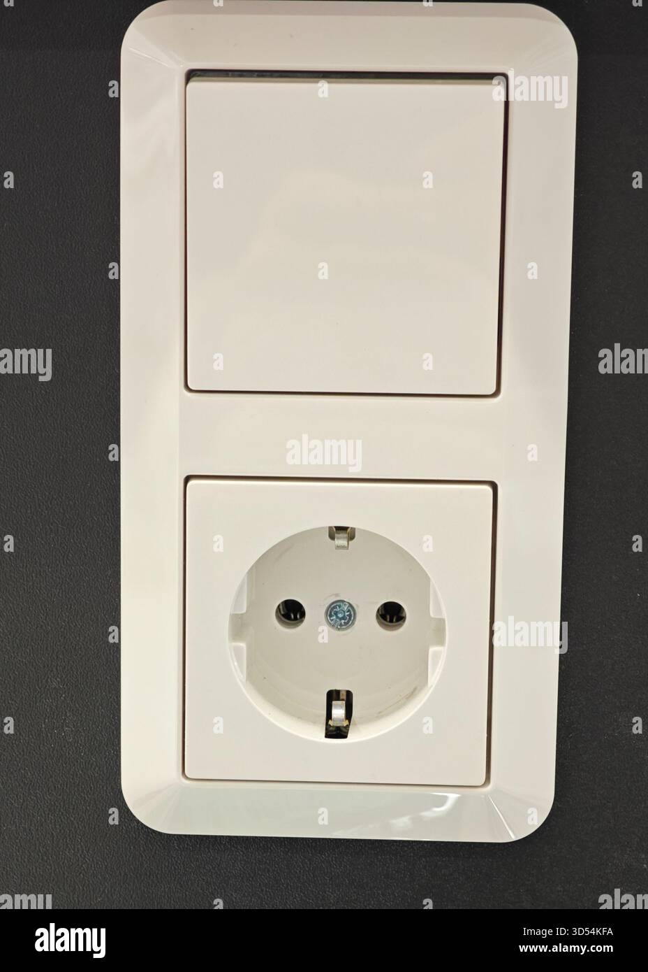 This modern electrical outlet features a sleek design with multiple ...