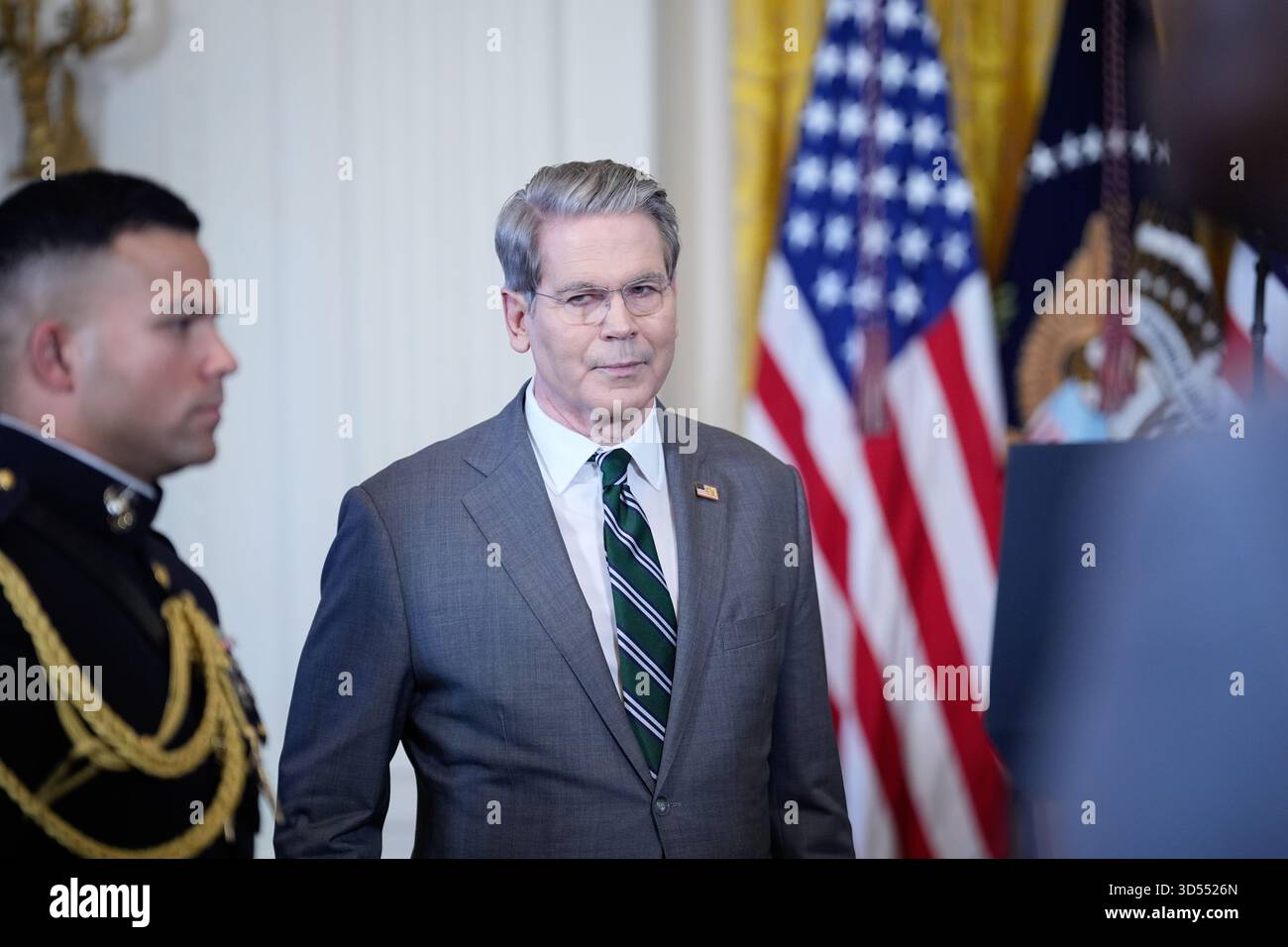 U.S. Treasury Secretary Scott Bessent during the signing ceremony for ...