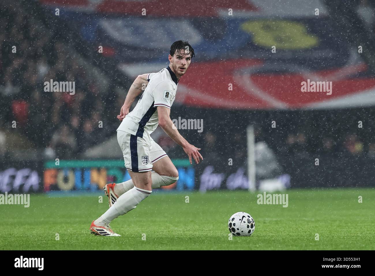 Declan Rice of England breaks with the ball during the FIFA World Cup ...