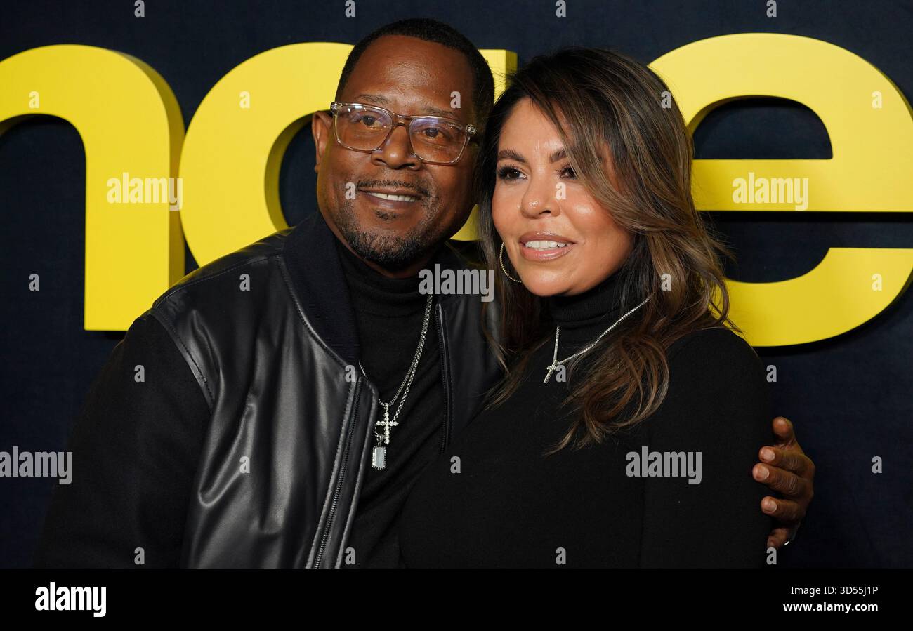 Martin Lawrence, left, and Shamicka Gibbs arrive at the premiere of ...