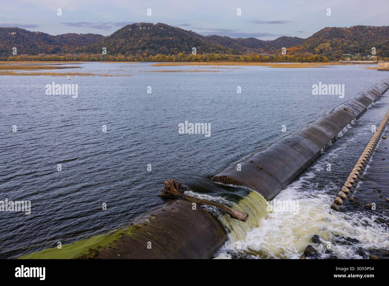 Scenic view small dam spillway hi-res stock photography and images - Alamy