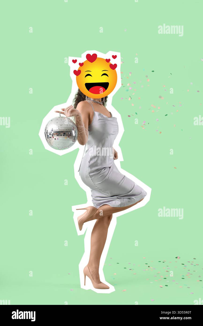 Green face emoji emoticon face hi-res stock photography and images - Alamy