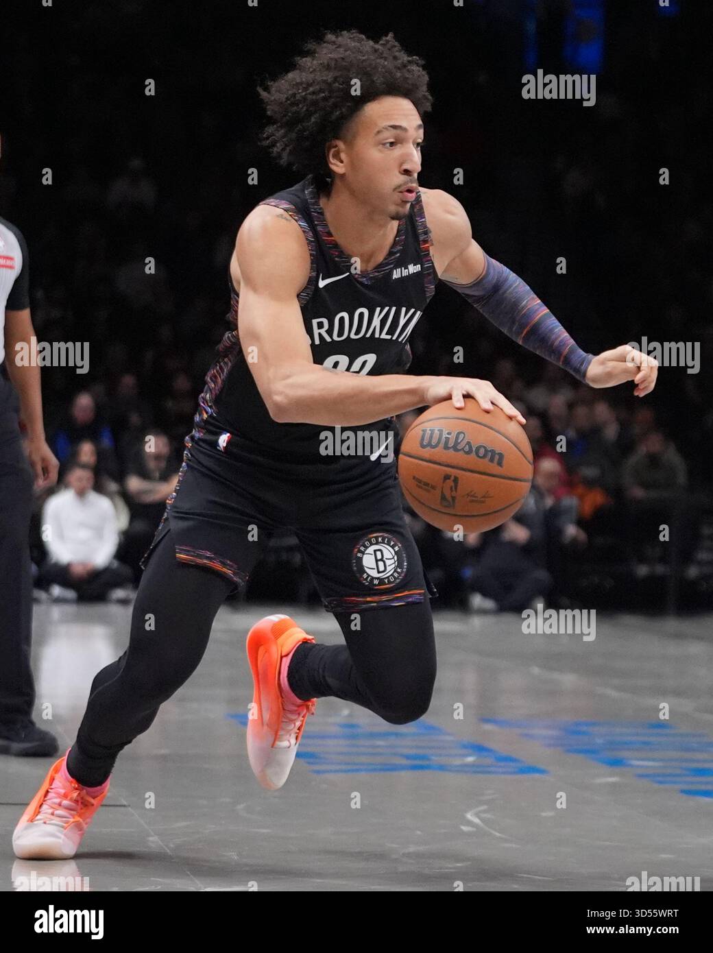 Jaley Wilson Brooklyn Nets' Jalen Wilson (22) during the first half of an NBA ...