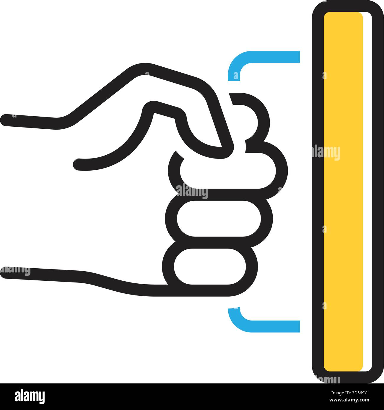 Icon for pull,push Stock Vector