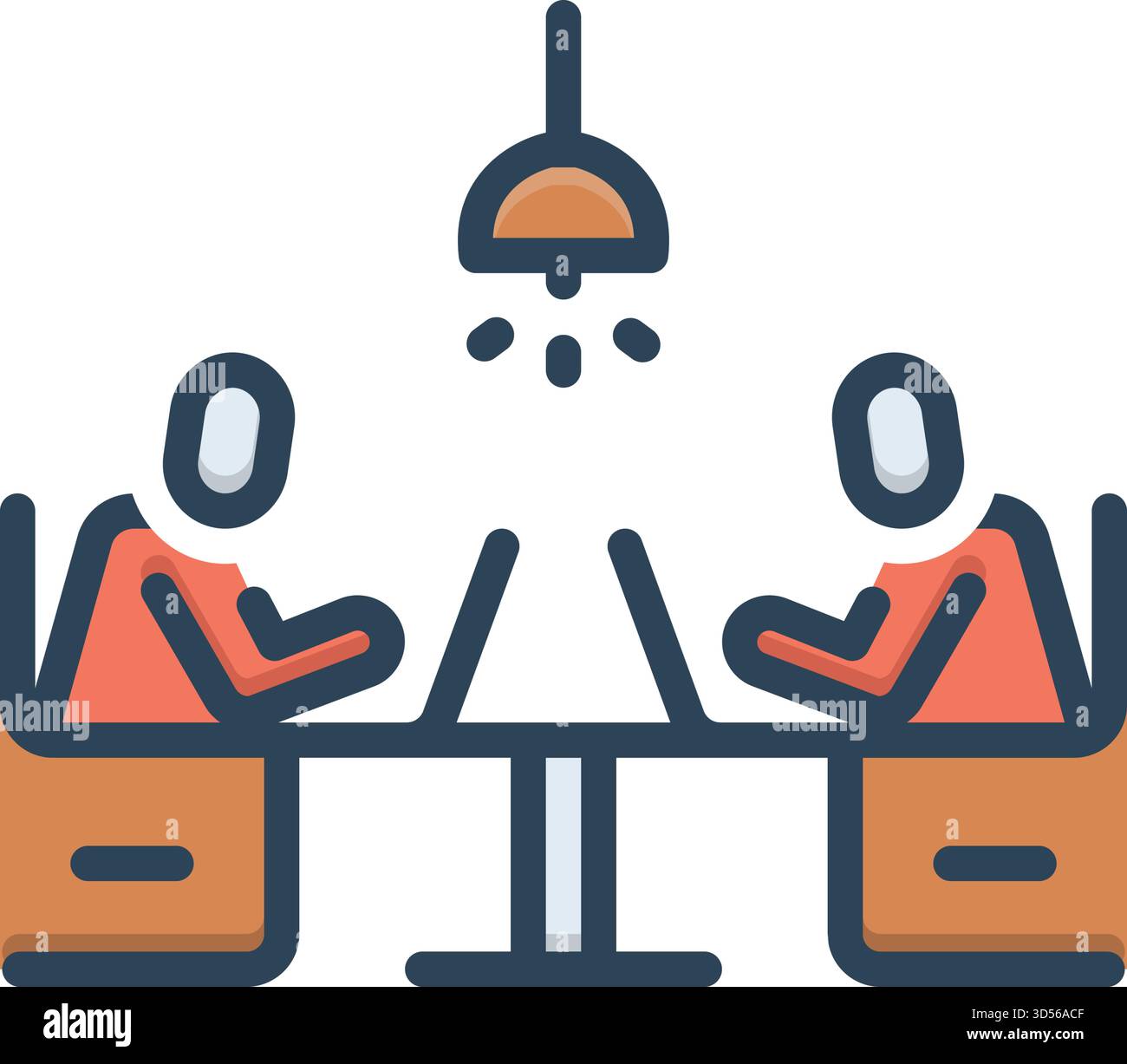 Icon for co working spaces, co working Stock Vector